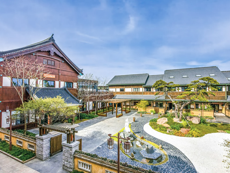 Wooden Structure Hospes prope tenuis ad Occidentem lacum in Yangzhou